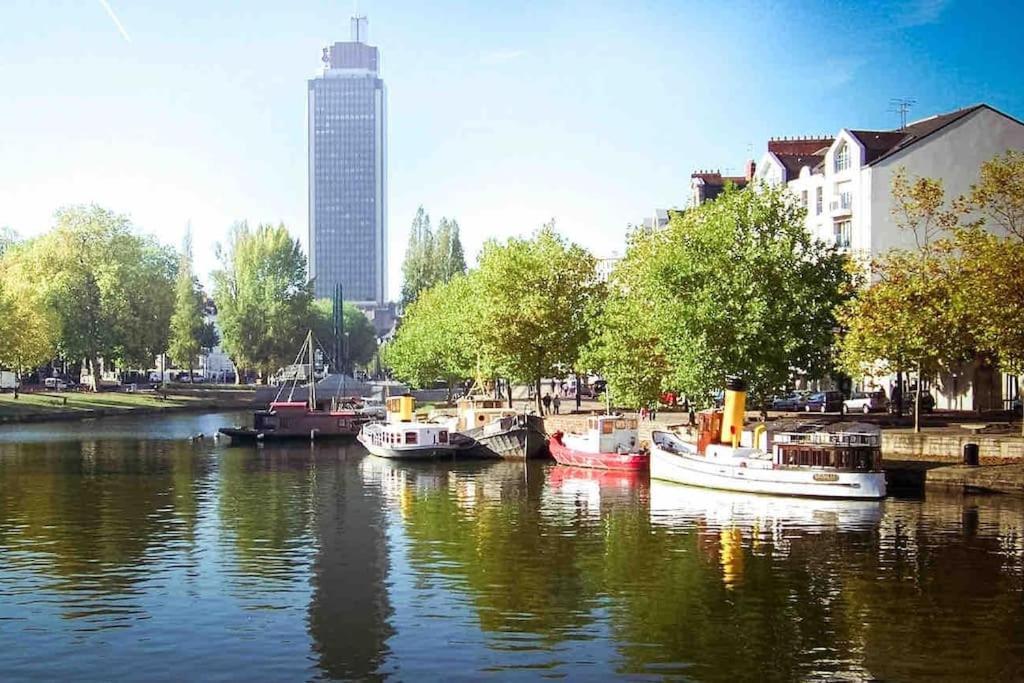 Bel Ecrin Sur L'Ile De Nantes - Gare Tgv, Chu, Congres Appartement Buitenkant foto